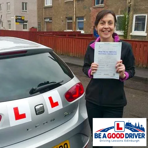 Successful learner with Adrian after passing their driving test
