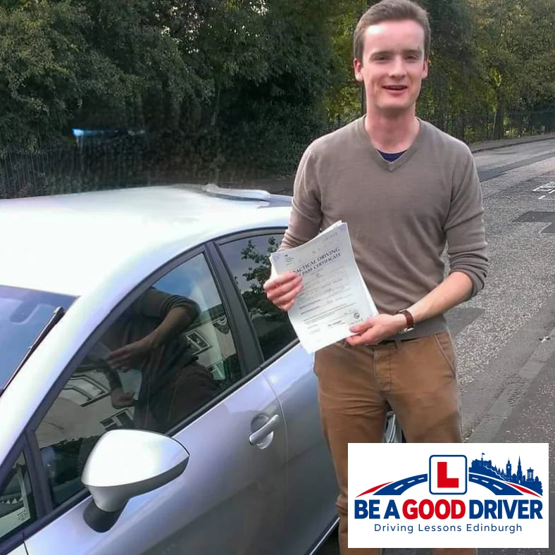 Successful learner with Adrian after passing their driving test
